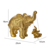 Maxbell Nordic Elephant Statue Animal Statue Resin for Home Decoration Desk Office