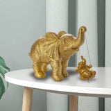 Maxbell Nordic Elephant Statue Animal Statue Resin for Home Decoration Desk Office