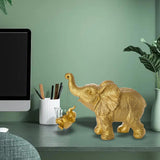 Maxbell Nordic Elephant Statue Animal Statue Resin for Home Decoration Desk Office