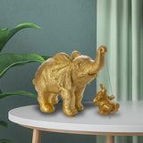 Maxbell Nordic Elephant Statue Animal Statue Resin for Home Decoration Desk Office