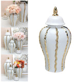 Maxbell Ceramic Ginger Jar Flower Vase Home Display Weddings Bedroom Decoration M