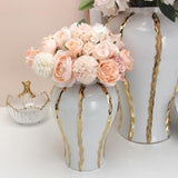 Maxbell Ceramic Ginger Jar Flower Vase Home Display Weddings Bedroom Decoration L