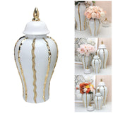 Maxbell Ceramic Ginger Jar Flower Vase Home Display Weddings Bedroom Decoration L