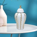 Maxbell Ceramic Ginger Jar Flower Vase Home Display Weddings Bedroom Decoration L