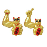 Maxbell Modern Resin Figurines Sculpture Desktop Ornament Artwork Lucky Cat Statues Fortune
