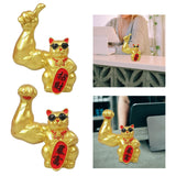 Maxbell Modern Resin Figurines Sculpture Desktop Ornament Artwork Lucky Cat Statues Fortune