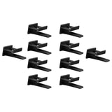 Maxbell 10Pcs Hat Hooks for Wall, Hat Rack Multifunctional Hat Storage Durable Black