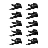 Maxbell 10Pcs Hat Hooks for Wall, Hat Rack Multifunctional Hat Storage Durable Black