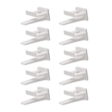 Maxbell 10Pcs Hat Hooks for Wall, Hat Rack Multifunctional Hat Storage Durable White