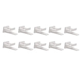 Maxbell 10Pcs Hat Hooks for Wall, Hat Rack Multifunctional Hat Storage Durable White