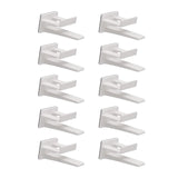 Maxbell 10Pcs Hat Hooks for Wall, Hat Rack Multifunctional Hat Storage Durable White