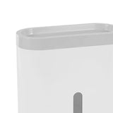 Maxbell Multifunctional Paper Holder Paper Shelf with Shelf for Hotel Toliet Kitchen white