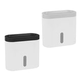 Maxbell Multifunctional Paper Holder Paper Shelf with Shelf for Hotel Toliet Kitchen white