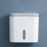 Maxbell Multifunctional Paper Holder Paper Shelf with Shelf for Hotel Toliet Kitchen white