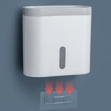 Maxbell Multifunctional Paper Holder Paper Shelf with Shelf for Hotel Toliet Kitchen white