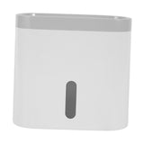 Maxbell Multifunctional Paper Holder Paper Shelf with Shelf for Hotel Toliet Kitchen white