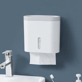 Maxbell Multifunctional Paper Holder Paper Shelf with Shelf for Hotel Toliet Kitchen white