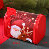 Maxbell Christmas Cookie Tin Box for Kitchen Ornament Holidays Santa Claus