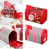 Maxbell Christmas Cookie Tin Box for Kitchen Ornament Holidays Santa Claus