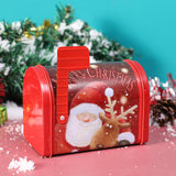 Maxbell Christmas Cookie Tin Box for Kitchen Ornament Holidays Santa Claus