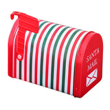 Maxbell Christmas Cookie Tin Box for Kitchen Ornament Holidays Stripe