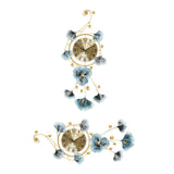 Maxbell European Wall Hanging Clocks Ginkgo Leaf for Restaurant Dining Room Home 37cmx82cm