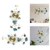 Maxbell European Wall Hanging Clocks Ginkgo Leaf for Restaurant Dining Room Home 37cmx82cm