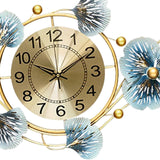 Maxbell European Wall Hanging Clocks Ginkgo Leaf for Restaurant Dining Room Home 82cmx37cm