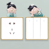 Maxbell Lovely Switch Stickers DIY Stickers Wall Decal for Office Kitchen Bedroom Style A