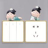 Maxbell Lovely Switch Stickers DIY Stickers Wall Decal for Office Kitchen Bedroom Style A
