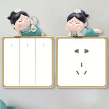 Maxbell Lovely Switch Stickers DIY Stickers Wall Decal for Office Kitchen Bedroom Style A