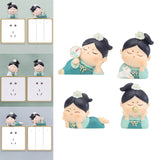 Maxbell Lovely Switch Stickers DIY Stickers Wall Decal for Office Kitchen Bedroom Style A