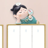 Maxbell Lovely Switch Stickers DIY Stickers Wall Decal for Office Kitchen Bedroom Style A