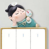 Maxbell Lovely Switch Stickers DIY Stickers Wall Decal for Office Kitchen Bedroom Style A