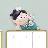 Maxbell Lovely Switch Stickers DIY Stickers Wall Decal for Office Kitchen Bedroom Style A