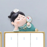 Maxbell Lovely Switch Stickers DIY Stickers Wall Decal for Office Kitchen Bedroom Style A