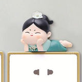 Maxbell Lovely Switch Stickers DIY Stickers Wall Decal for Office Kitchen Bedroom Style C