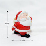 Maxbell Cute Christmas Old Man Figurine Statue Ornament Small Xmas Dollhouse StyleA