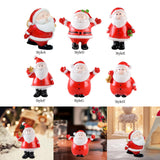 Maxbell Cute Christmas Old Man Figurine Statue Ornament Small Xmas Dollhouse StyleA