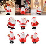Maxbell Cute Christmas Old Man Figurine Statue Ornament Small Xmas Dollhouse StyleA
