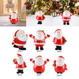 Maxbell Cute Christmas Old Man Figurine Statue Ornament Small Xmas Dollhouse StyleA