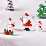 Maxbell Cute Christmas Old Man Figurine Statue Ornament Small Xmas Dollhouse StyleA