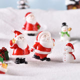 Maxbell Cute Christmas Old Man Figurine Statue Ornament Small Xmas Dollhouse StyleA