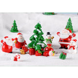 Maxbell Cute Christmas Old Man Figurine Statue Ornament Small Xmas Dollhouse StyleA