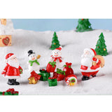 Maxbell Cute Christmas Old Man Figurine Statue Ornament Small Xmas Dollhouse StyleA