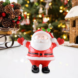 Maxbell Cute Christmas Old Man Figurine Statue Ornament Small Xmas Dollhouse StyleD