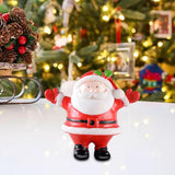 Maxbell Cute Christmas Old Man Figurine Statue Ornament Small Xmas Dollhouse StyleD