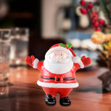 Maxbell Cute Christmas Old Man Figurine Statue Ornament Small Xmas Dollhouse StyleD