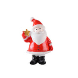 Maxbell Cute Christmas Old Man Figurine Statue Ornament Small Xmas Dollhouse StyleF