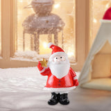 Maxbell Cute Christmas Old Man Figurine Statue Ornament Small Xmas Dollhouse StyleF